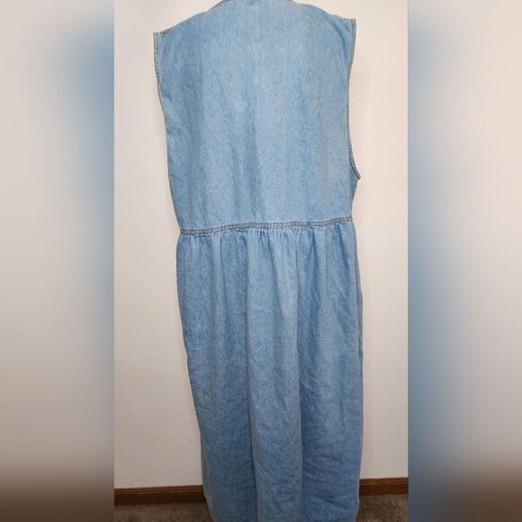 Vintage Denim Noah's Ark Button Down Dress size 20 - Picture 6 of 6